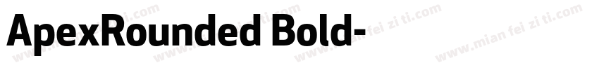ApexRounded Bold字体转换